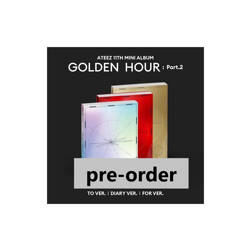 (pre-order) ATEEZ – GOLDEN HOUR : Part.2 [11th Mini Album] (RANDOM VER.)