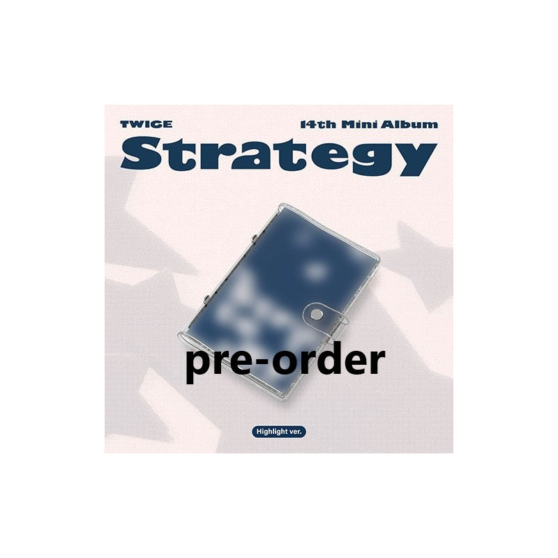 (pre-order) TWICE – STRATEGY [14th Mini Album] (Highlight ver.)