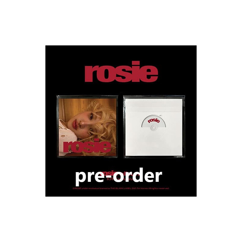 (pre-order) ROSE (BLACKPINK) – rosie [First Studio Album] (Retail Exclusive)