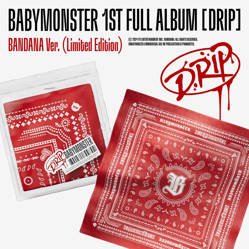 BABYMONSTER – DRIP [1st FULL ALBUM] (BANDANA Ver. Limited Edition)