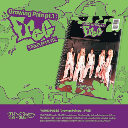 YOUNG POSSE – Growing Pain pt.1 : FREE (Sticker Book Ver.) [4rd EP]
